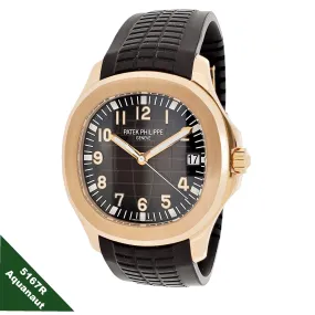 Patek Philippe 5167R Aquanaut; made in 18K rose gold in a 40mm case. Circa 2014