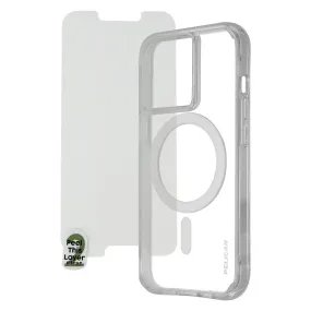 Pelican Case with Tempered Glass Screen Protector for iPhone 13 Pro - Clear