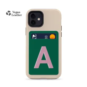 PERSONALISED Green Phone Wallet