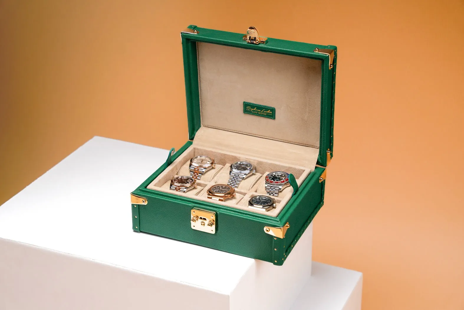 Petra Watch Case - Togo Christmas Green