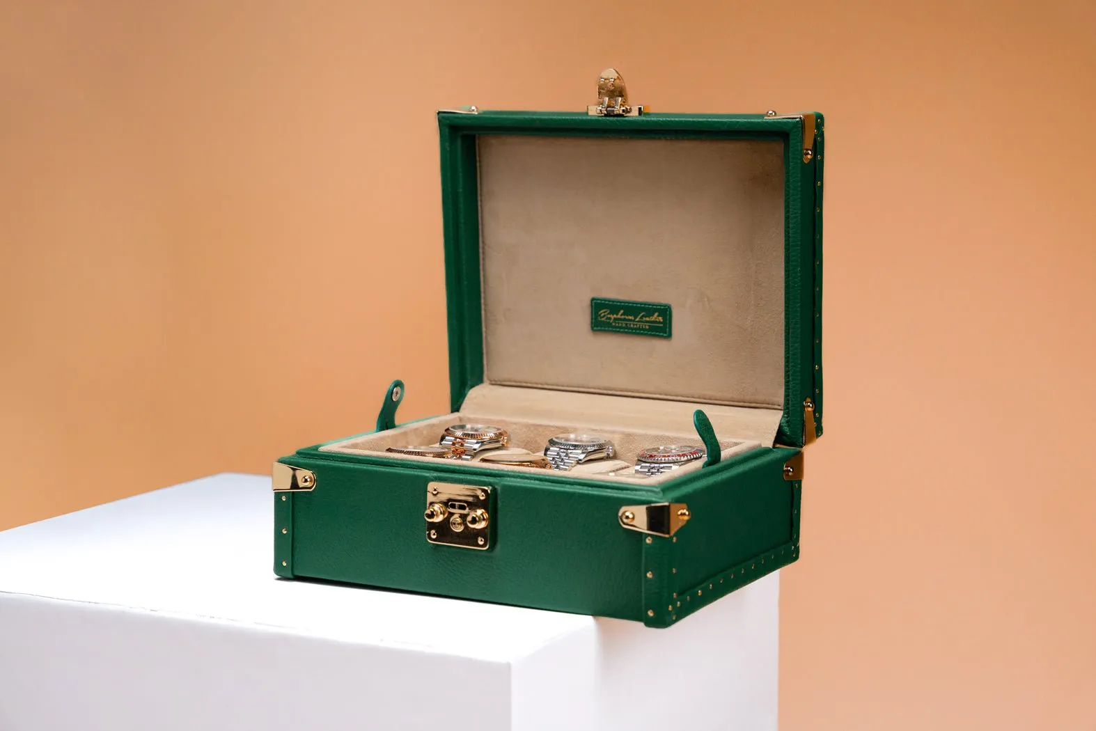 Petra Watch Case - Togo Christmas Green