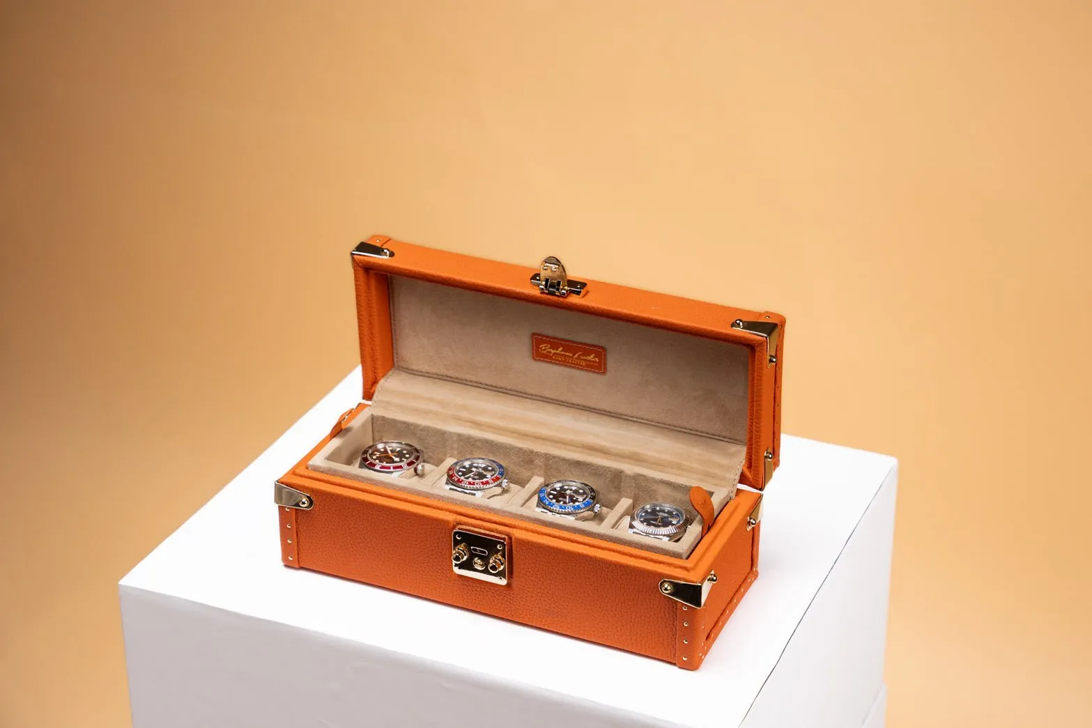 Petra Watch Case - Togo Orange