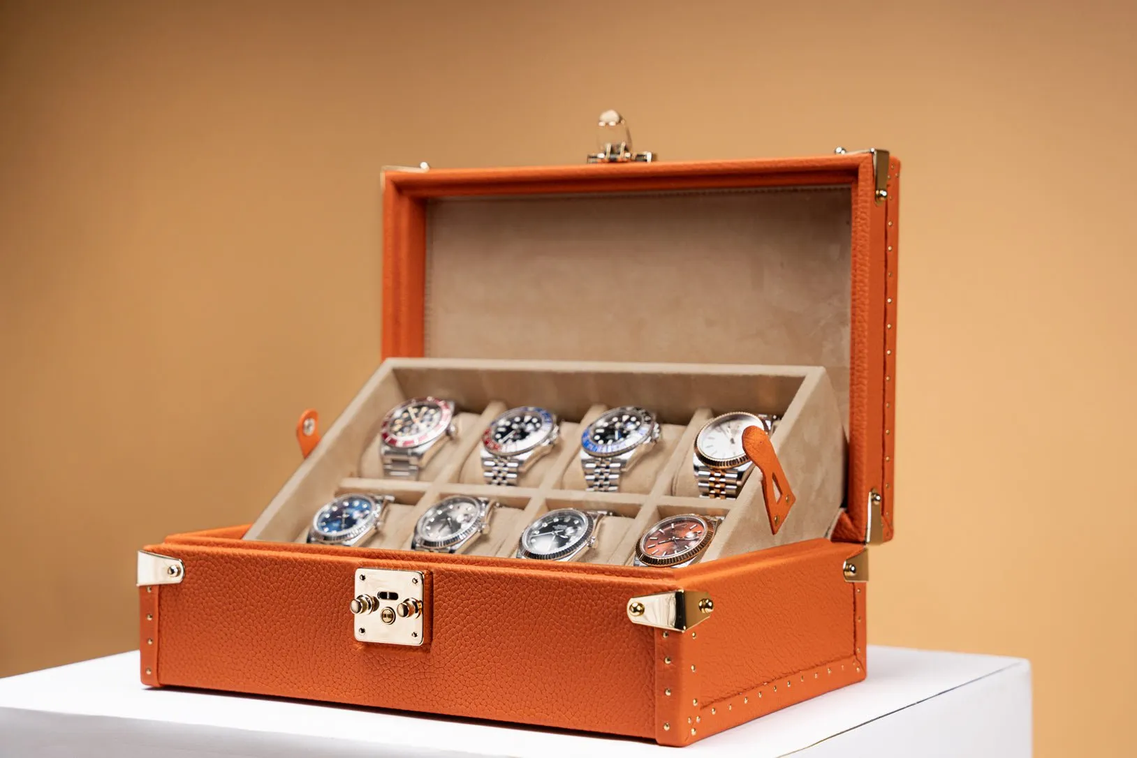 Petra Watch Case - Togo Orange