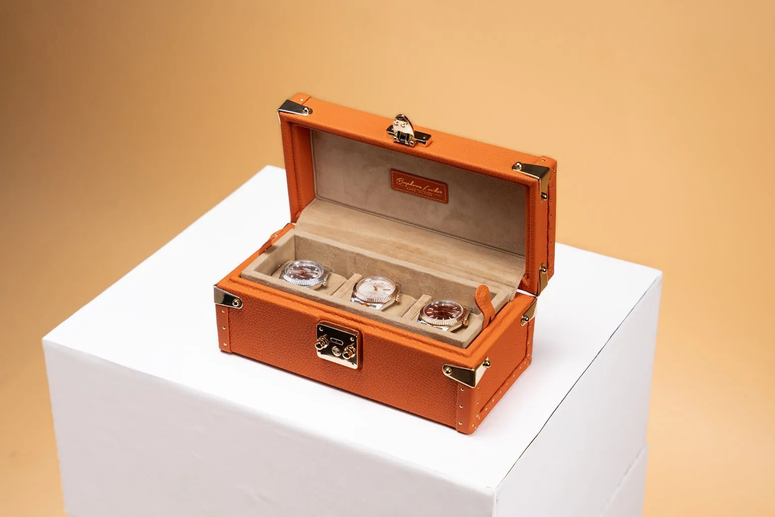 Petra Watch Case - Togo Orange