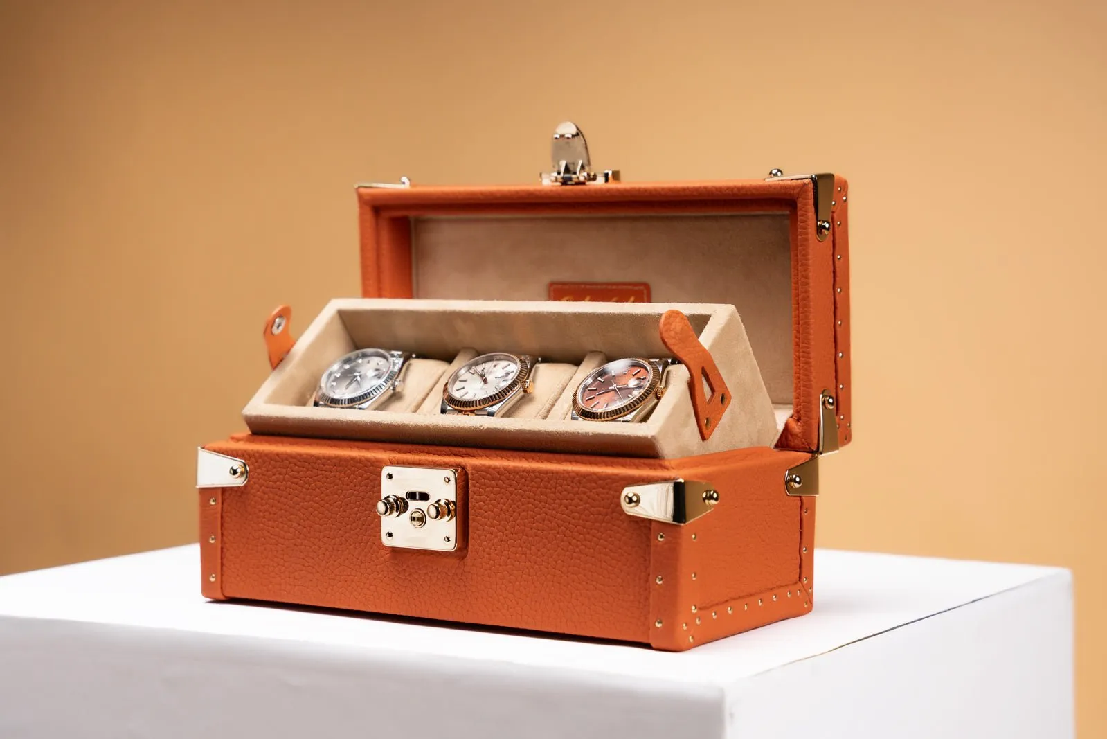 Petra Watch Case - Togo Orange