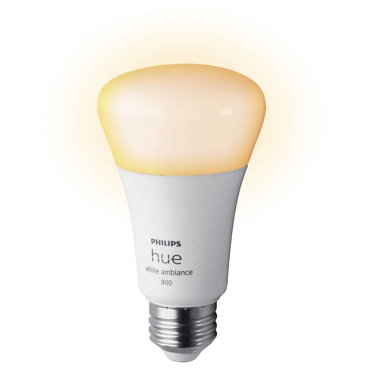 Philips (800LM) Hue White Ambiance LED Wi-Fi A19 Smart Bulb - Single