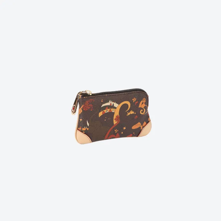 Piero Guidi Magic Circus - 5.5 x 4 in. Brown or Black Small Cosmetic Case