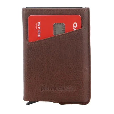 Pierre Cardin - Vert leather card holder w slider PC3643 - Brown