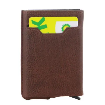 Pierre Cardin - Vert leather card holder w slider PC3643 - Brown