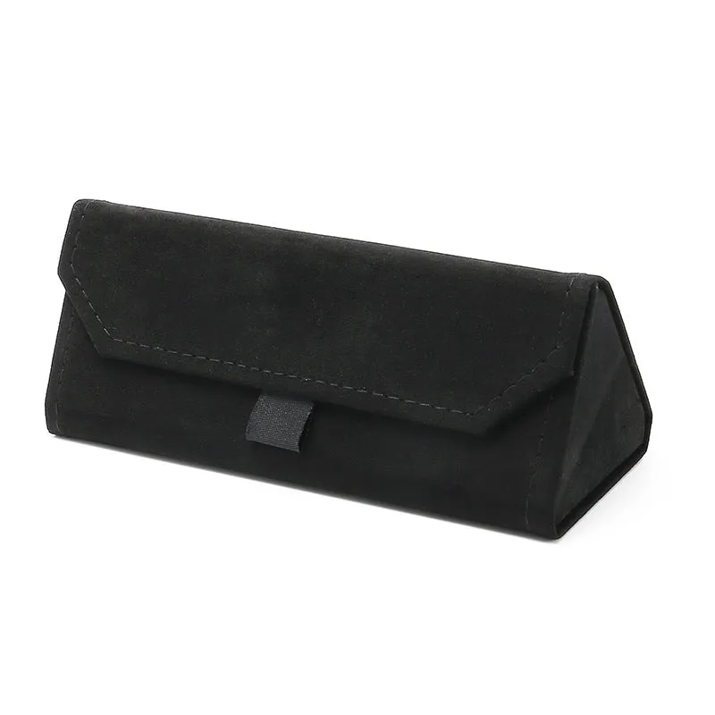 Plush Triangular Folding Glasses Case