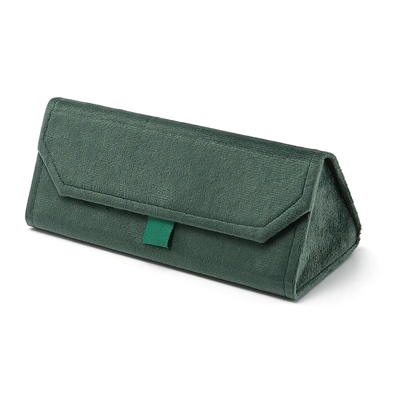 Plush Triangular Folding Glasses Case