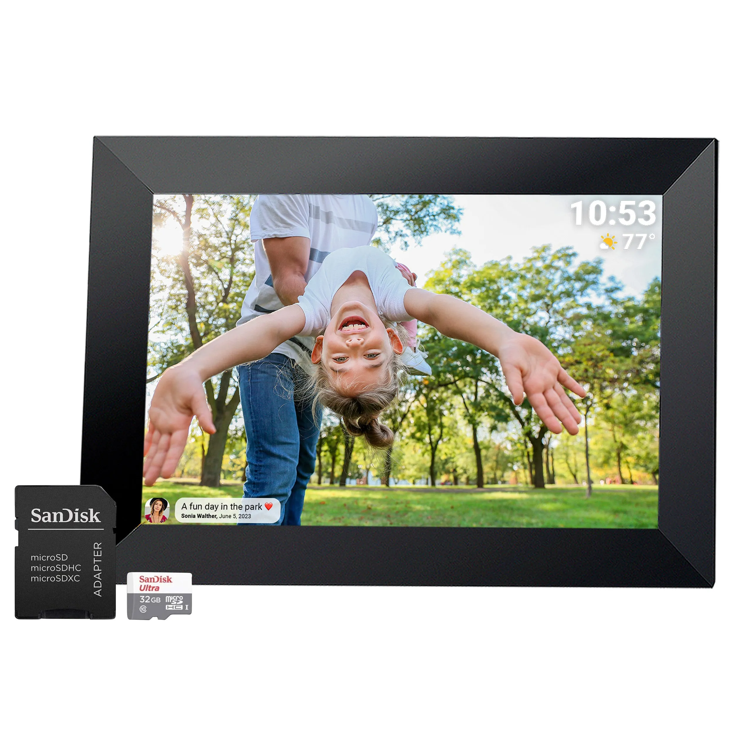 PRAKTICA 10" Digital Photo Frame 1280 x 800 with Wi-Fi & Frameo Software