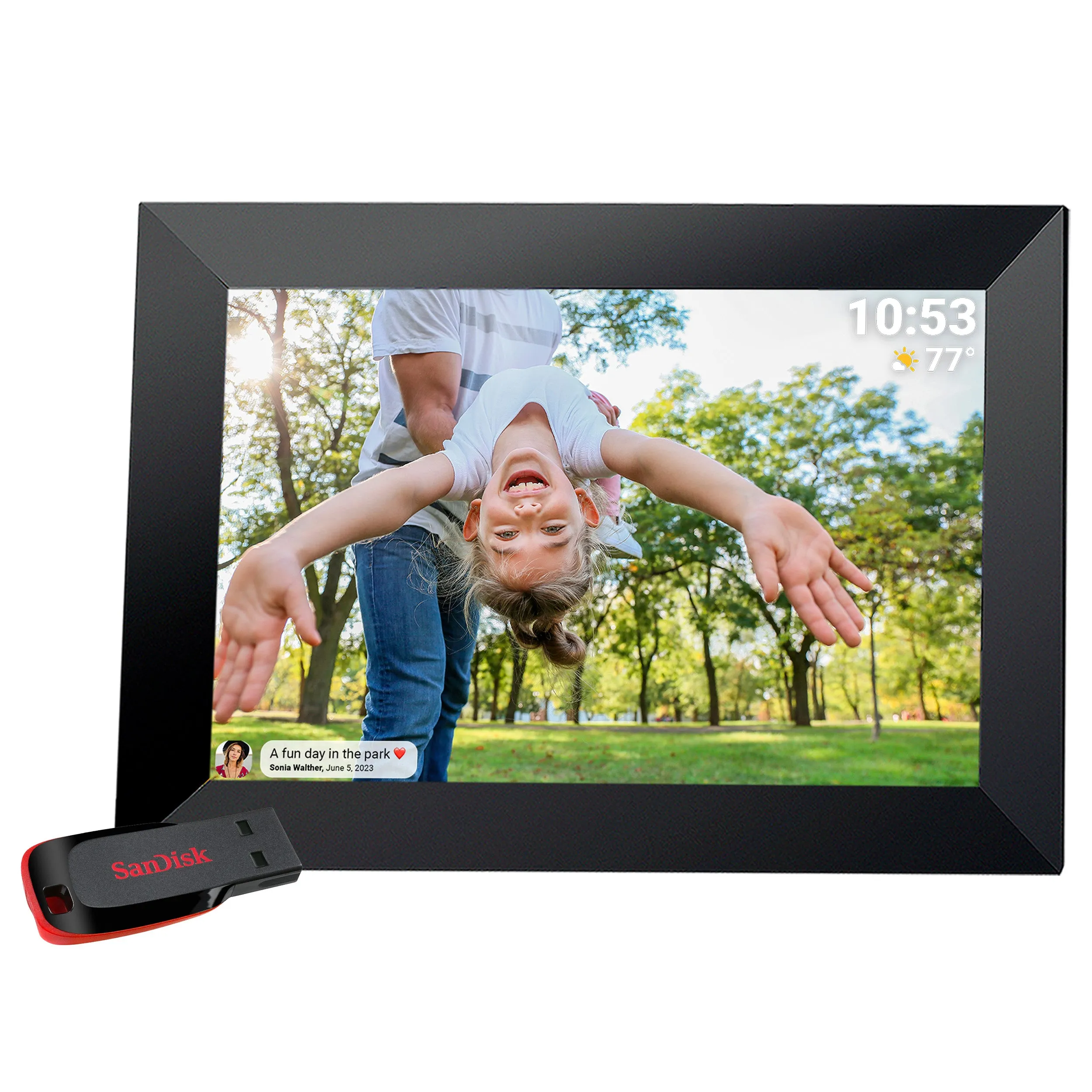 PRAKTICA 10" Digital Photo Frame 1280 x 800 with Wi-Fi & Frameo Software