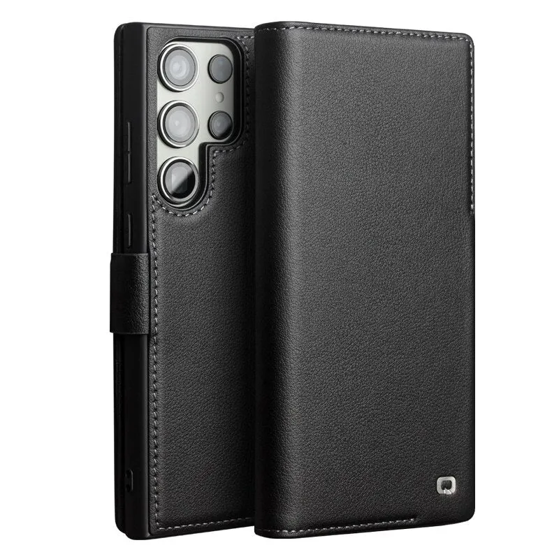 Premium Leather Flip Phone Cover Case For Samsung Galaxy S24 S23 S22