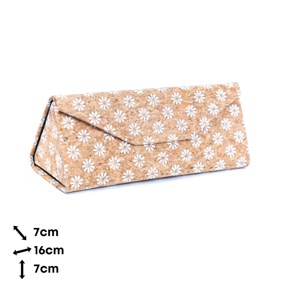 Printed Cork Foldable Magnetic Eyeglass Case L-565A-12（12units）