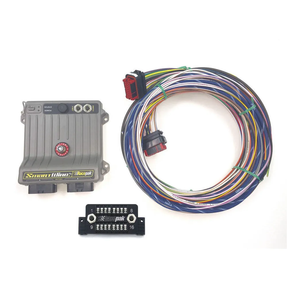 Racepak Smartwire Power Control Module - 16 Channel Switch - Programming Cable - Connectors - Wiring Sockets - Datalink II Software