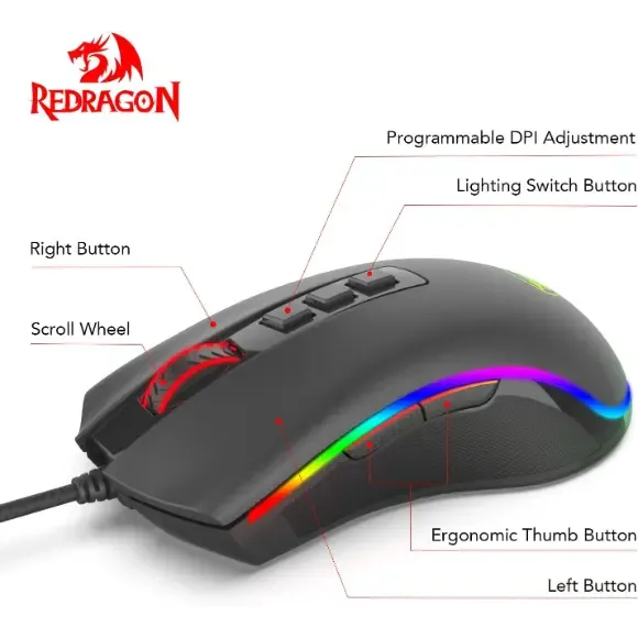 REDRAGON M711-FPS COBRA FPS GAMING MOUSE