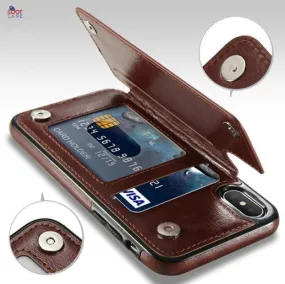 Retro Leather Case For iPhones