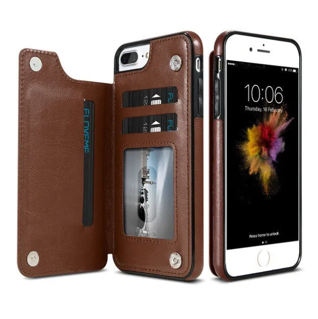 Retro Leather Case For Samsung Galaxy