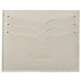 Saffiano Credit Card Wallet Ivory