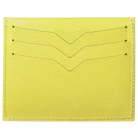 Saffiano Credit Card Wallet Lemon