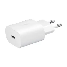 Samsung 25W C TO C Super Fast Charging Travel Adapter for Cellular Phones - White