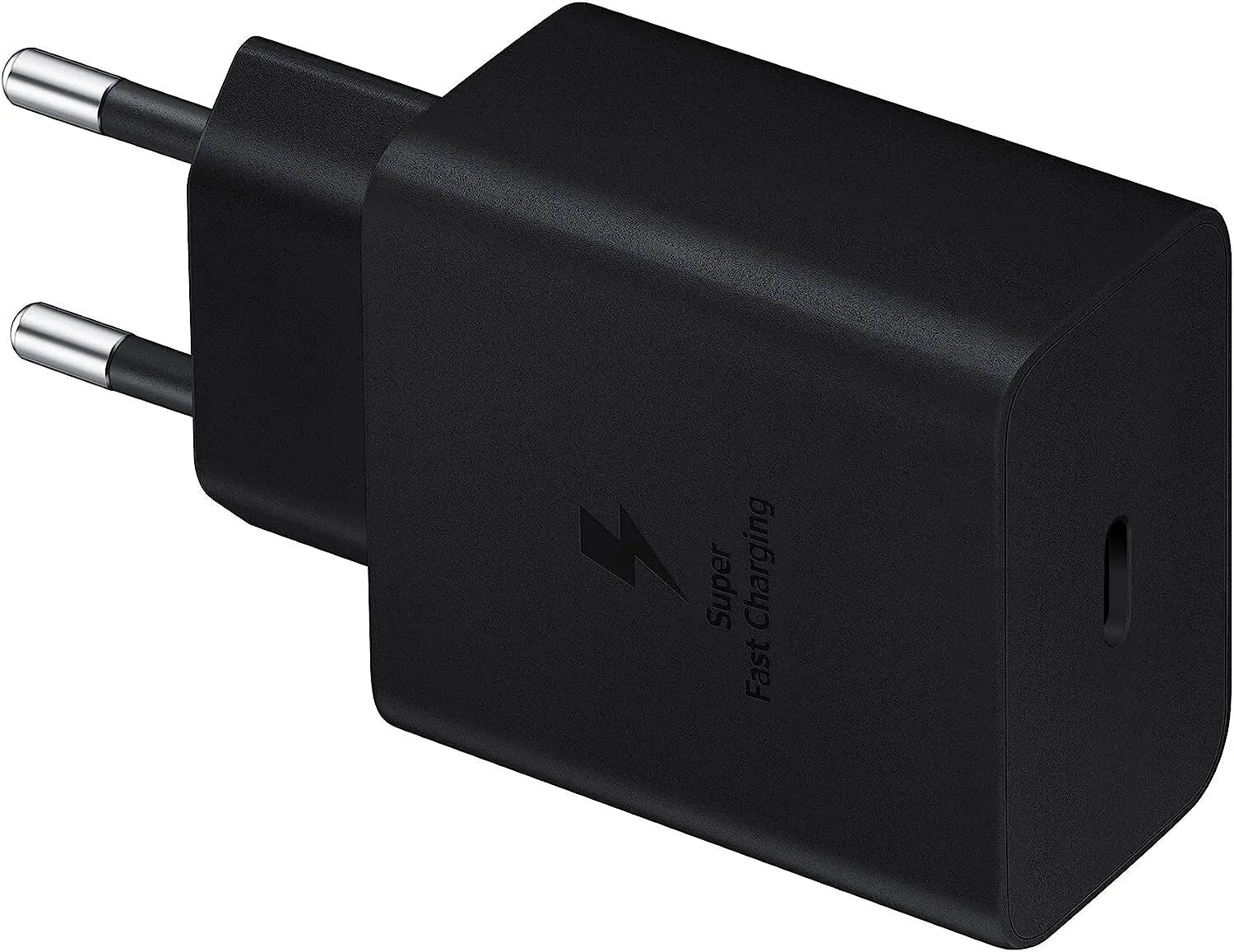 Samsung 45W USB C Mains Charger with 5 Amp Type C Cable Black EU Plug - EP-T4510XBEGEU