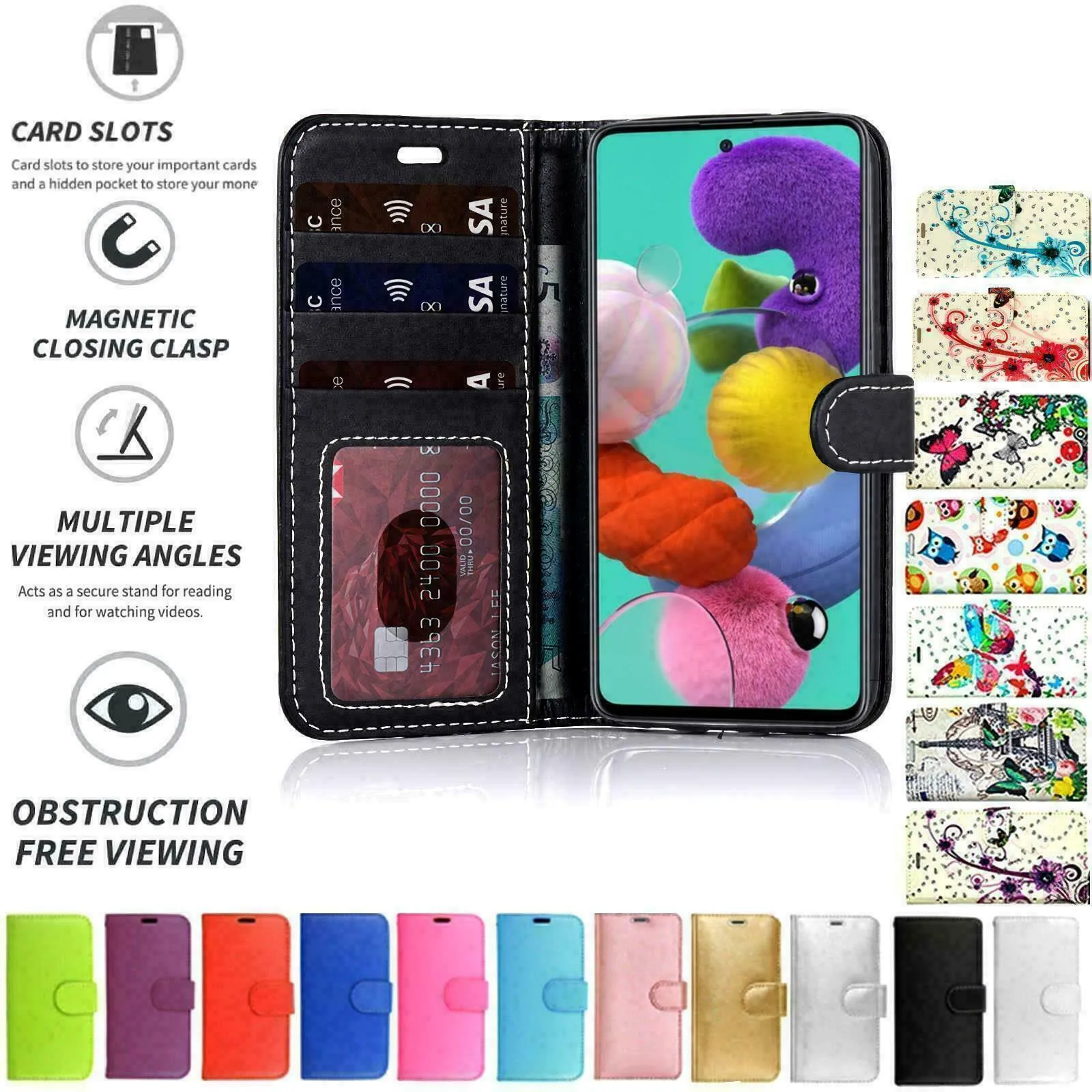 Samsung Galaxy A82 5G Flip Folio Book Wallet Case