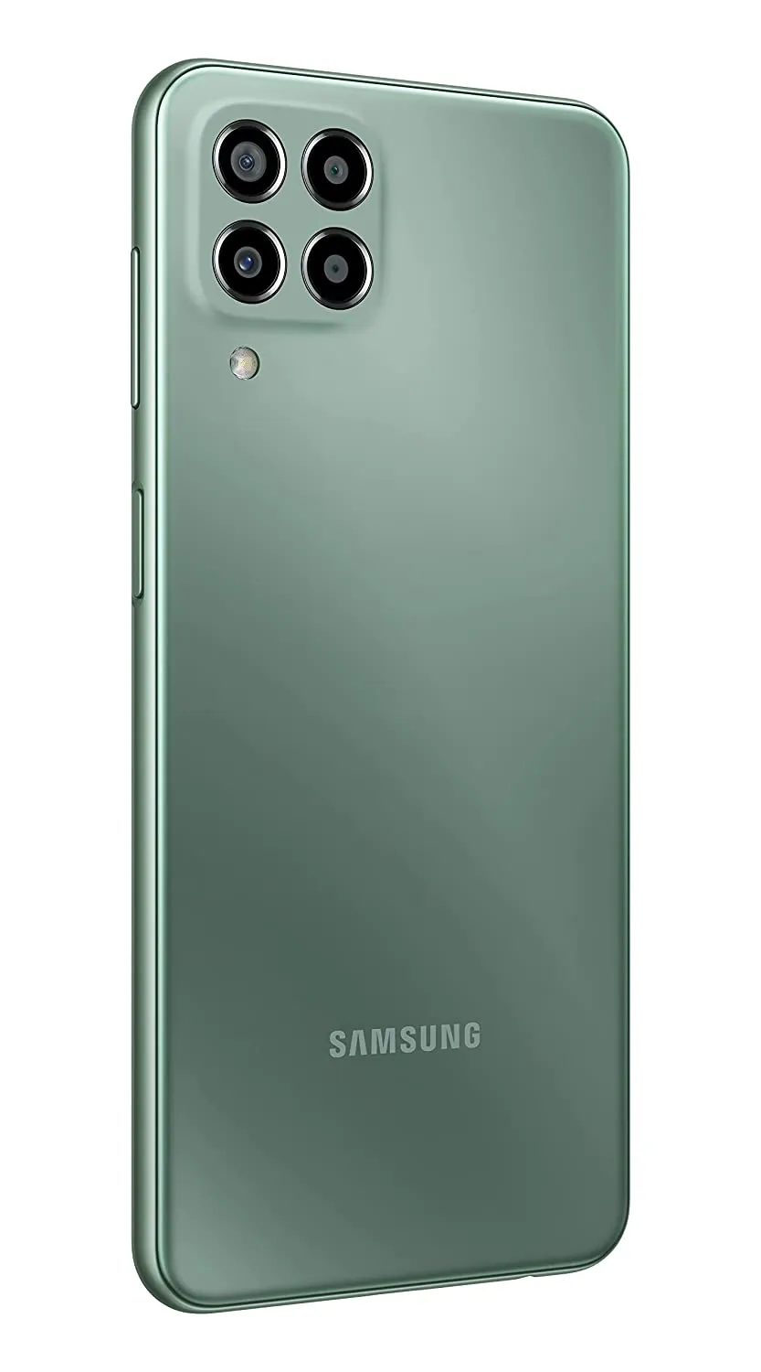 Samsung Galaxy M33 5G (Mystique Green, 8GB, 128GB Storage) | 6000mAh Battery | Upto 16GB RAM with RAM Plus | Without Charger