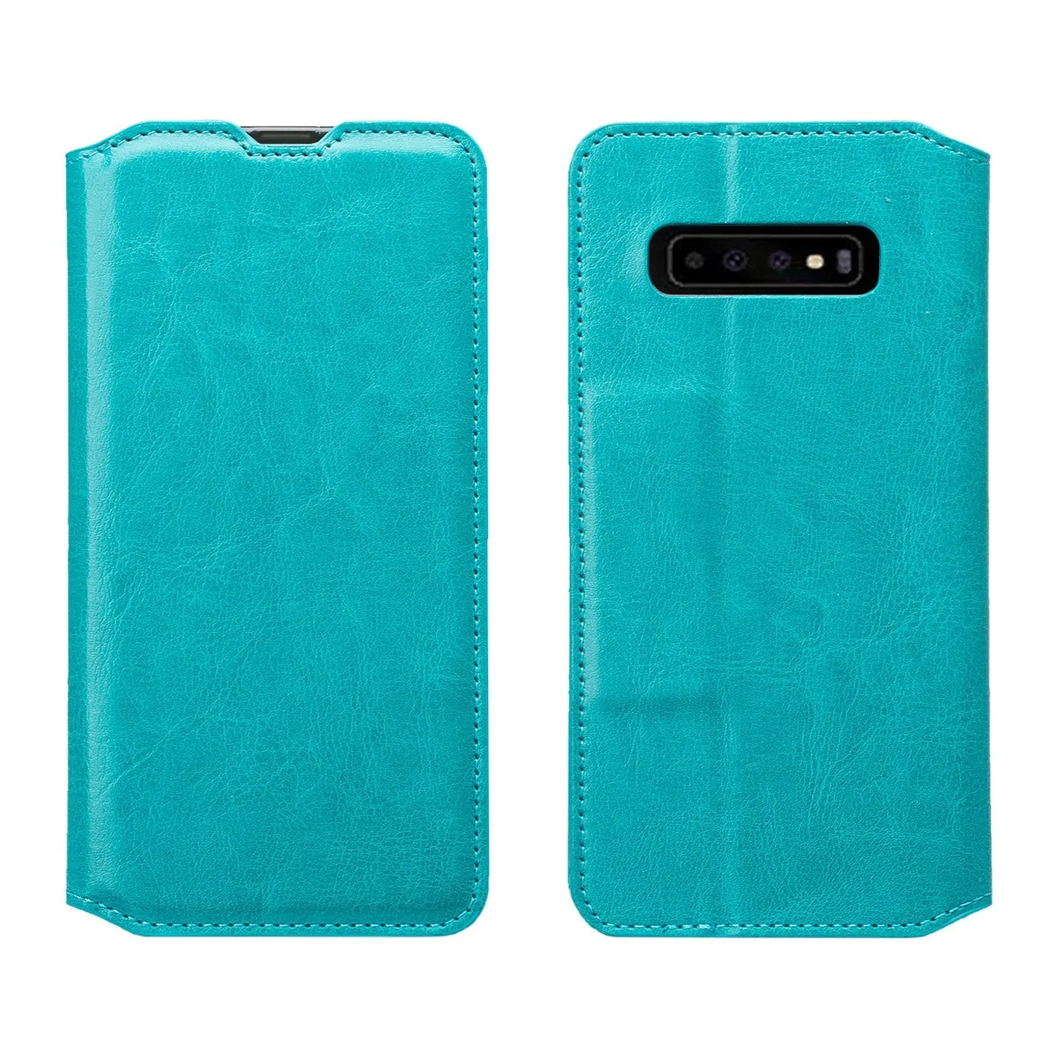 Samsung Galaxy S10 Case, Galaxy S10 Wallet Case, Pu Leather Wallet Case [Kickstand] with ID & Credit Card Slots for Galaxy S10 - Teal