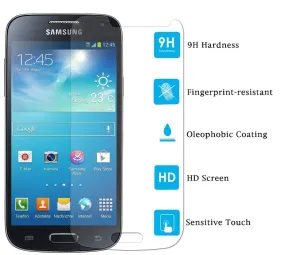 Samsung Galaxy S4 Premium Tempered Glass Screen Protector - Scratch Free Ultra Slim 0.3mm Tempered Glass Screen Protector