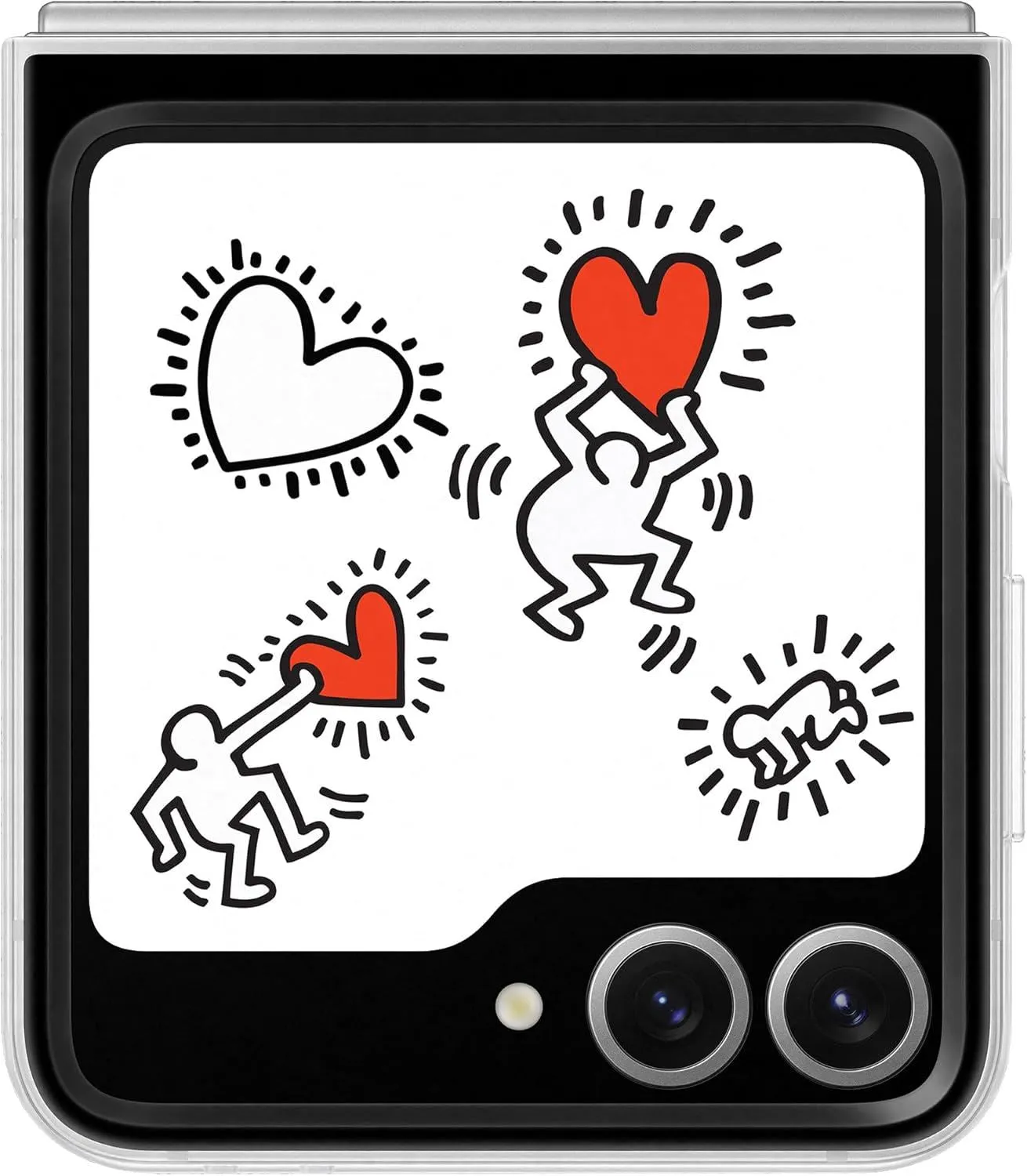 Samsung Galaxy Z Flip 6 Flipsuit Case Keith Haring Edition White - EF-ZF741CWEGWW