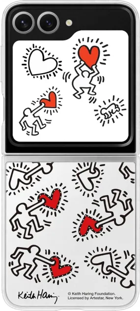 Samsung Galaxy Z Flip 6 Flipsuit Case Keith Haring Edition White - EF-ZF741CWEGWW