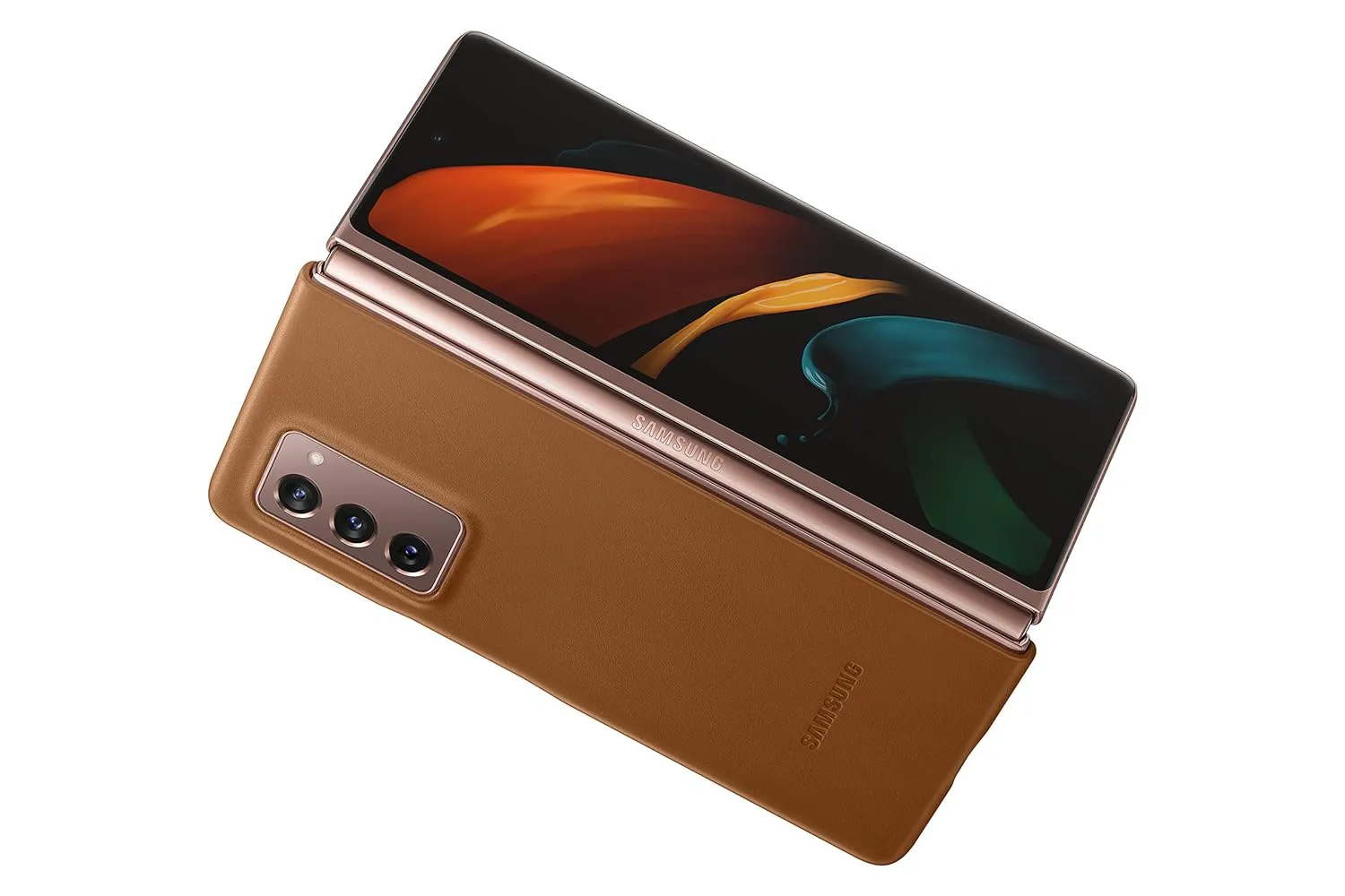 Samsung Leather Case, Brown  For Galaxy Z Fold 6 5G