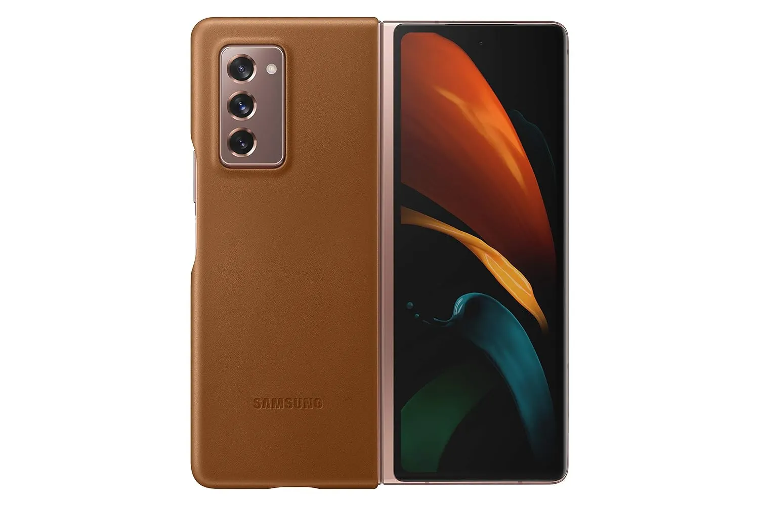 Samsung Leather Case, Brown  For Galaxy Z Fold 6 5G