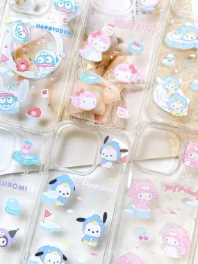 Sanrio Lovely Seal on Ice | Hello Kitty My Melody Kuromi Cinnamoroll Pochacco Hangyodon iPhone Case PLUS SE2 11 12 13 14 15 Pro Promax 12mini 13mini