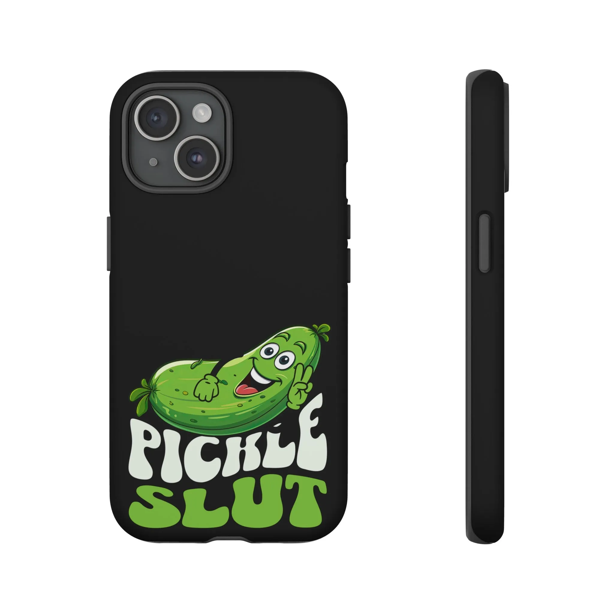 Sassy Pickle iPhone 15 Phone case, Pickle iPhone 15 phone case, Funny iPhone 15 case,