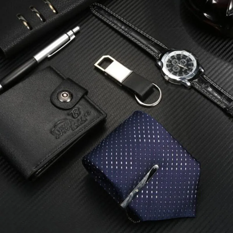 Set Wallet, Watch, Keychain, Pen, Tie