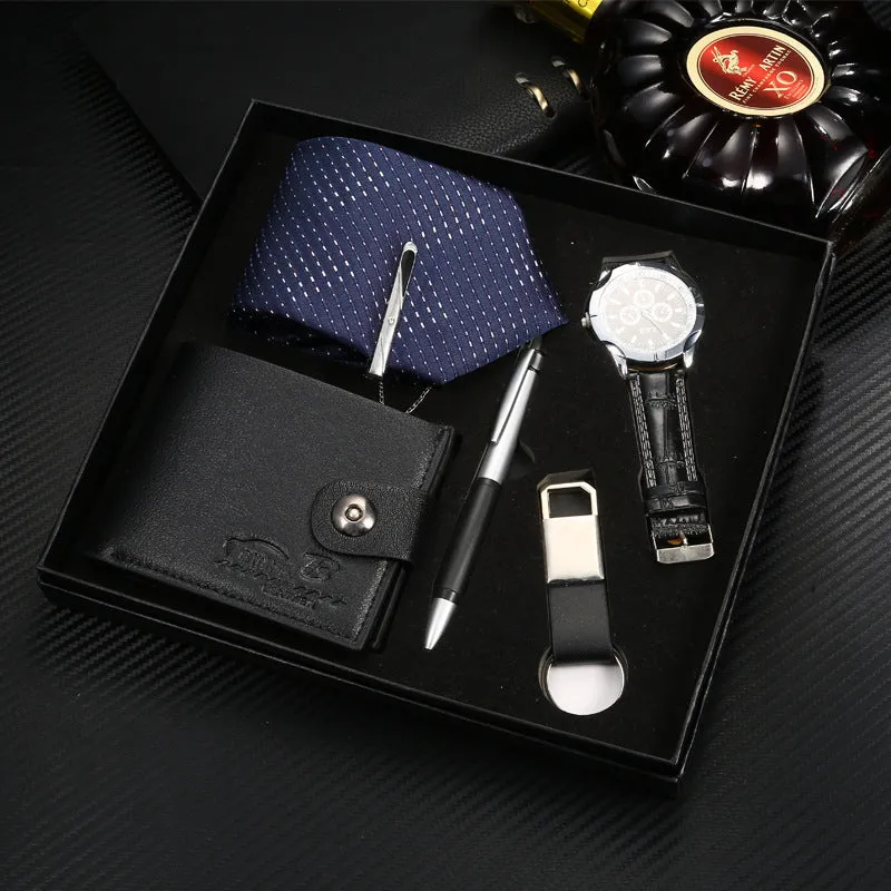 Set Wallet, Watch, Keychain, Pen, Tie