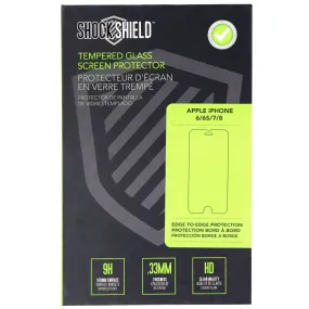 Shock Shield 9H Tempered Glass for Apple iPhone 8/7/6s/6 - Clear