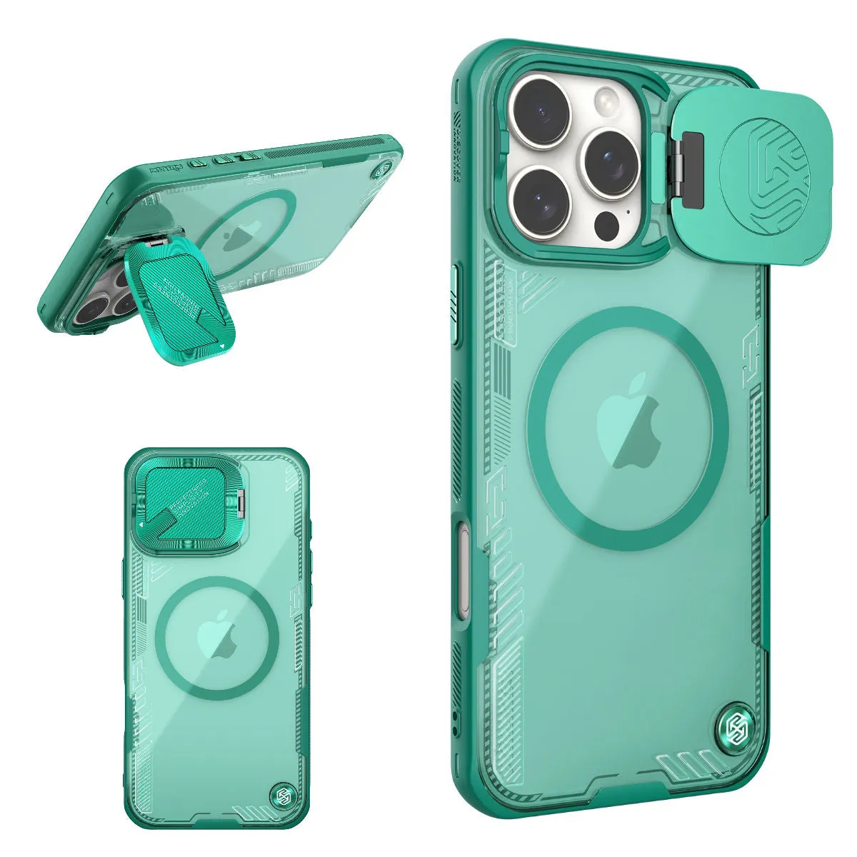 Shockproof Clear Magnetic Phone Case Camera Lens Protection For iPhone