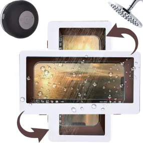 Shower Phone Holder Waterproof Phone Case Mount 360° Rotating