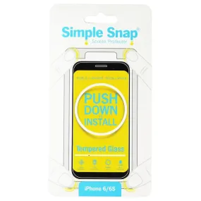 Simple Snap Tempered Glass Screen Protector for iPhone 6s/6 - Clear