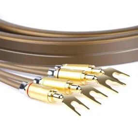 SKW SKHF2007 Bi-Amping(4/4) Loudspeaker Cable 6N High-Purity Copper Audiophile Banana Plug And Y Plug 1 Pair