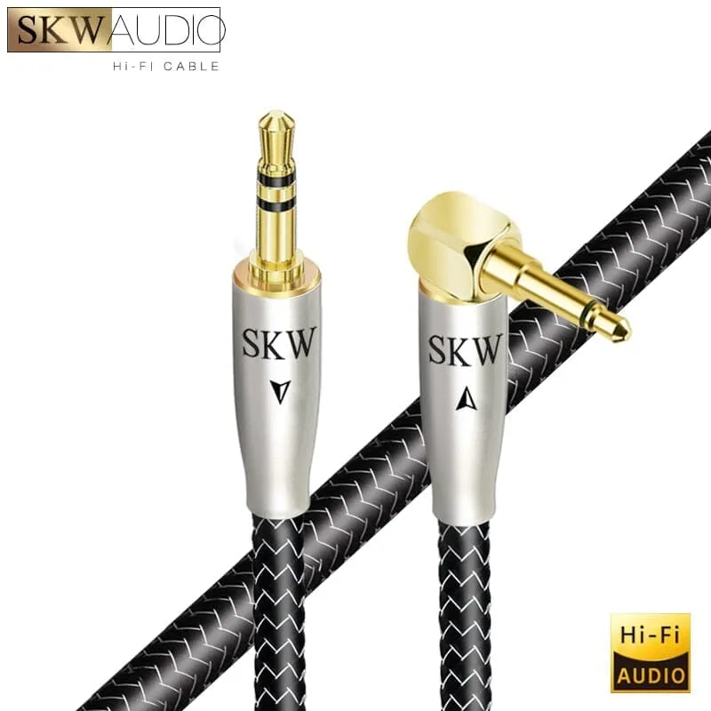 SKW WG20-02C Car Aux Audio Cable 3.5MM To 3.5MM Jack High-Purity Copper Conductor