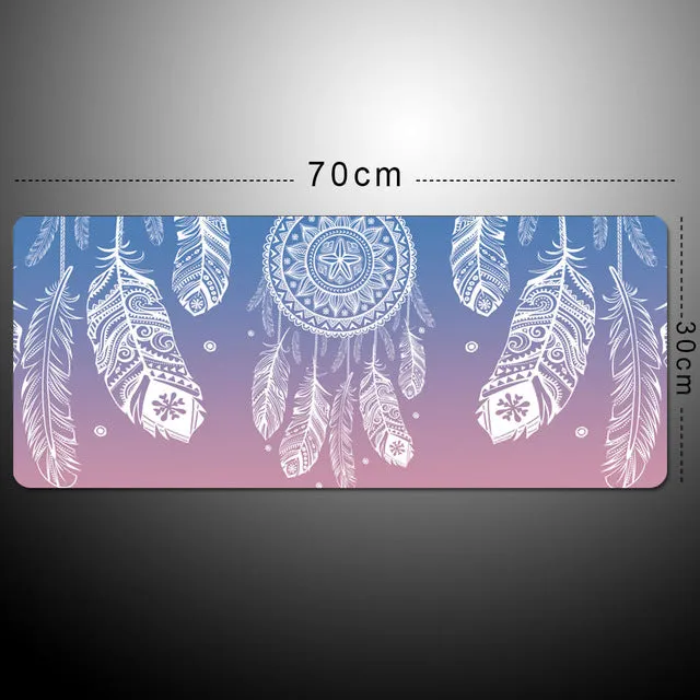 Small/Large Mouse Pad for Gaming Player desk laptop Rubber Mouse Mat mousepad Geometric formula & Blackboard