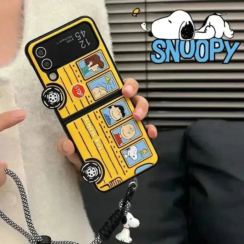 Snoopy Bus Case For Samsung Z Fold and Z Flip