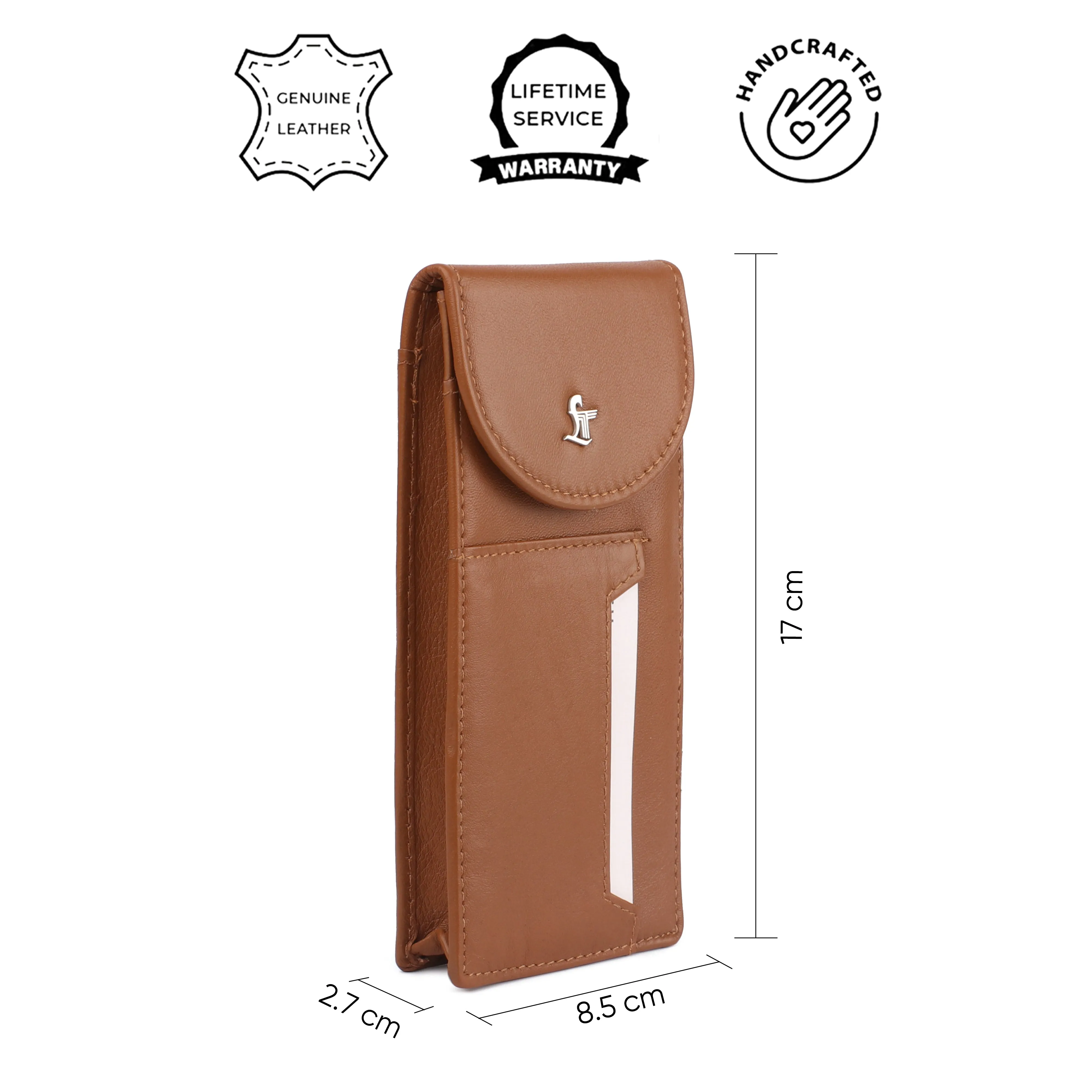 Spectacle Case IV | Leather Eyeglass Case | Goggle Case | Color- Tan