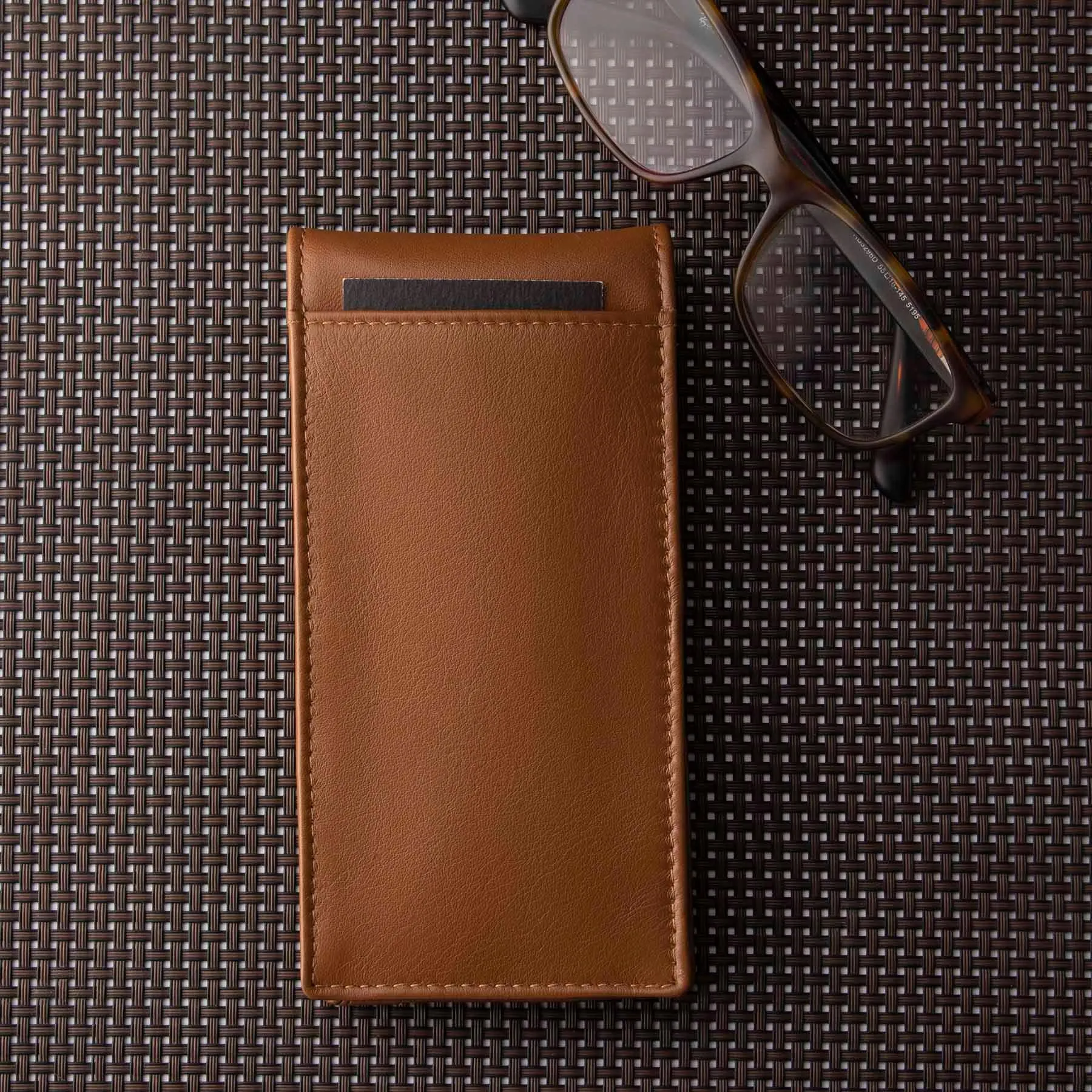 Spectacle Case IV | Leather Eyeglass Case | Goggle Case | Color- Tan