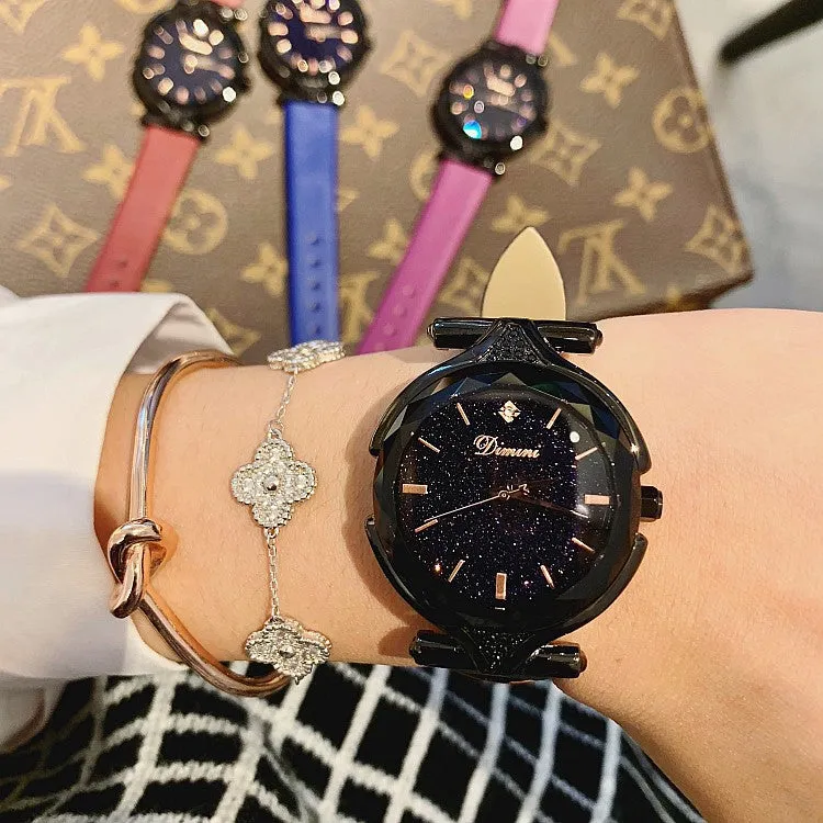 Starry Chassis Black Frame Women's Watch